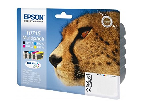 Epson C13T07154022 - Cartucho de tinta, multi-pack (negro, amarillo, magenta, cian)