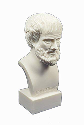 Estia Creations Aristotle Sculpture ARISTOTELES filósofo Griego Antiguo Estatua de alabastro