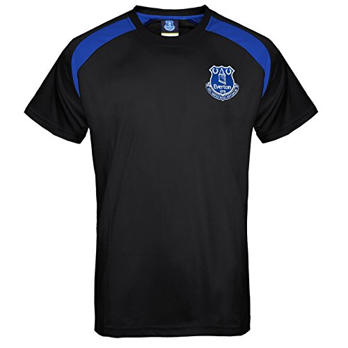 Everton FC - Camiseta oficial para entrenamiento - Para hombre - Poliéster - Negro - Large