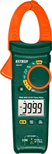 Extech MA445 Medidor de pinza de CA/CC RMS real de 400 A con VSC