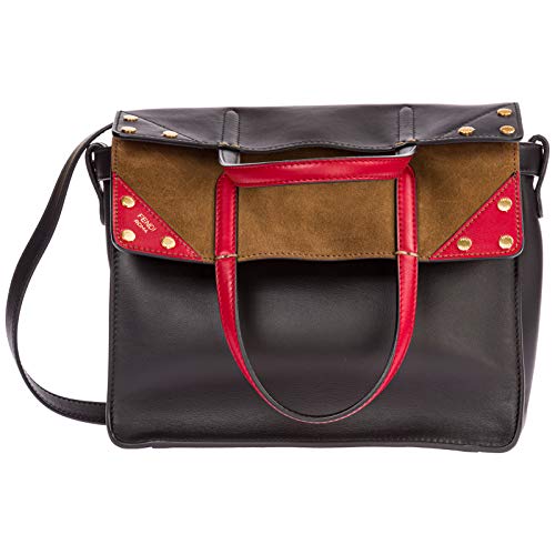 Fendi mujer flip bolsa de asa larga marrone