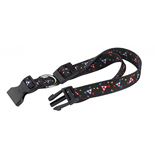 Ferplast Club C15/44 diseño Kandisky Collar de Nylon para Perros, règlable de 30 A (44 cm, Anchura 15 mm