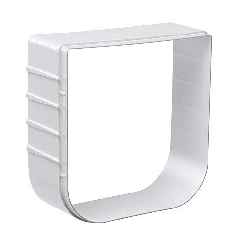 Ferplast Extensión para Puerta para Perros pequeños y Gatos, Gatera, Puerta basculante Swing 1 Extension, 15,5 x 5 x h 16 cm - Profundidad 5 cm, Blanco