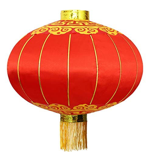 Festival chino de seda Red Lanterns, decoradas con faroles de Año Nuevo, adecuados for diversos festivales y Partes (Color : A-60cm in diameter)