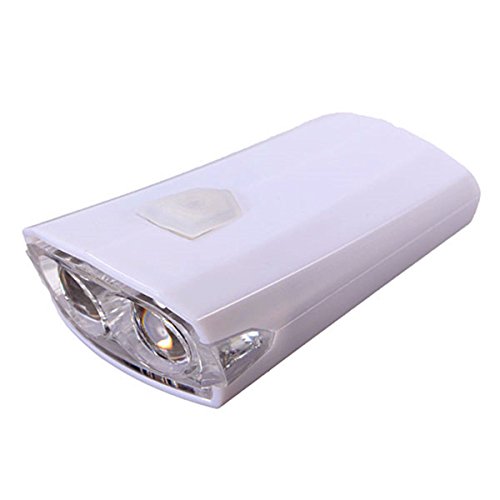 Generic NV _ 1001005155 _ YC-UK2 andom Bi cabeza faro CLE C recargable por USB bicicleta LED F luz 3 modos cabeza bicicleta ciclo LED delantera dedos color: Random USB REC