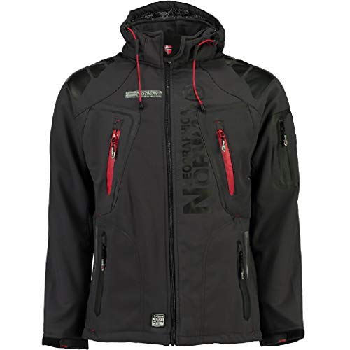 Geographical Norway Tambour Chaqueta Softshell, Hombre, Gris Oscuro, Large