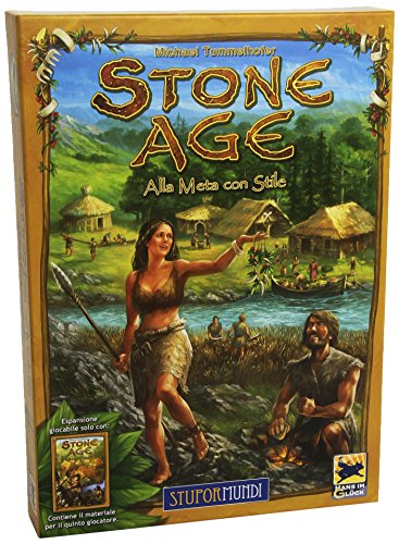 Giochi Uniti Stone Age Alla Meta con Stile - Expansión para Juego de Mesa (versión en Italiano) [Importado de Italia]