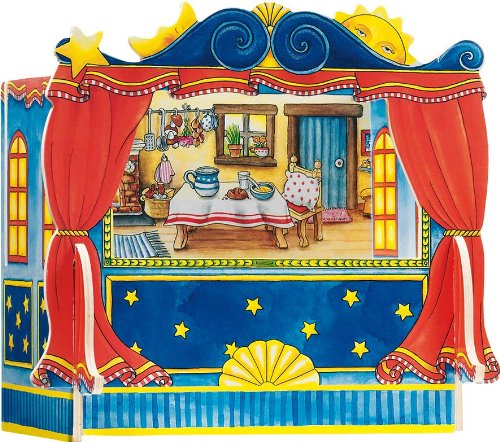 Goki 51786 - Teatro de Marionetas de Dedos (5 Decorados)