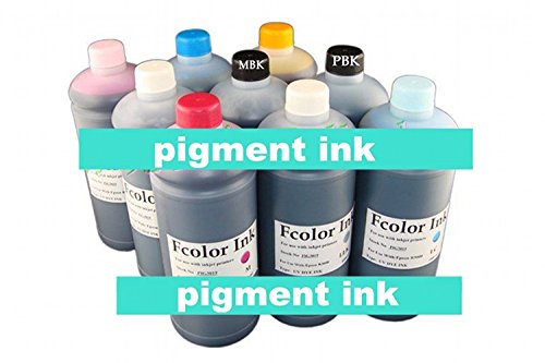 GOWE 9 litros de un juego de 9 Color * 1000ml fotos de tinta de pigmento para Epson A3 impresora de inyección de tinta R2880 – Paquete de 2 recambios de tinta