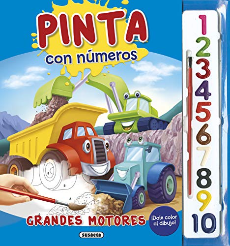 Grandes motores (Pinta con números)