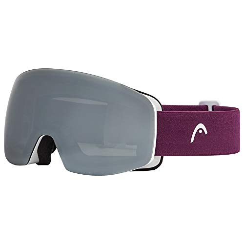 Head Galactic Fmr - Gafas de esquí, otoño/Invierno, Unisex Adulto, Color Plata, tamaño Talla única