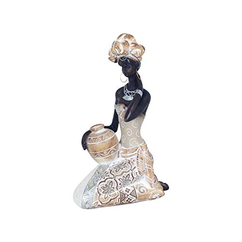 Home Gadgets Figura Decorativa Resina Mujer Africana 23 cm