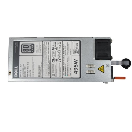 HP DELL Single, Hot-Plug Power Supply (1+0), 495W, CusKit, Y6XYK, 2FR04 (1+0), 495W, CusKit