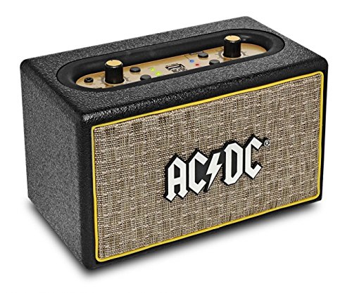 iDance ACDC Classic 2 50 W Marrón, Oro - Altavoces portátiles (8,8 cm, 50 W, 50-20000 Hz, 0,5%, Inalámbrico y alámbrico, MicroUSB)