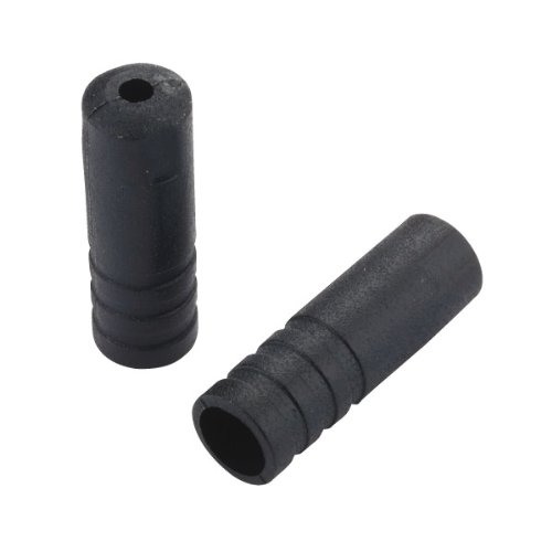 Jagwire End Caps Open-4mm Shift-Black-Plastic (100pcs) -WS Topes, Unisex, Negro, 4mm