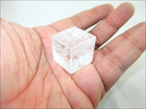 Jet International Cubo de cristal energizado Piedra preciosa natural pura Lemurian Healing Energía Adivinación Terapia de cristal espiritual