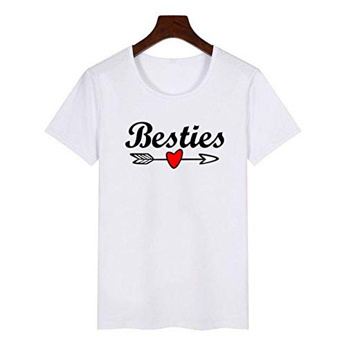 JFCDB Camiseta de Verano,Camiseta Zapatos de Mujer Estampados de Manga Corta Ropa Femenina Camiseta de Verano Mujer Harajuku Camiseta Blanca de Cuello Redondo, Blanco, M