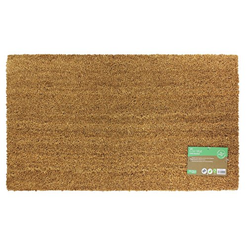 JVL - Felpudo (Fibra de Coco y PVC, 40 x 70 cm), Color marrón