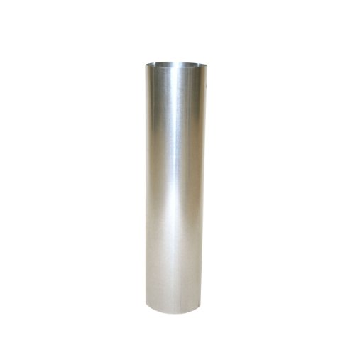 Kamino - Flam – Tubo para chimenea, Tubos para estufa de leña, Conducto de humos, Tubo vitrificado –  acero resistente a altas temperaturas – plata, Ø 120 mm/longitud 500 mm