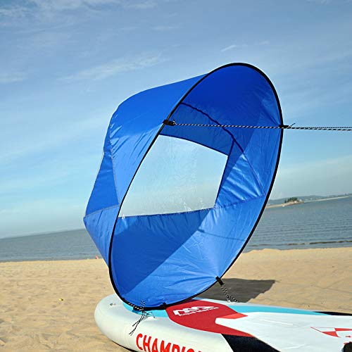 Kinxor 42 Pulgadas Plegable Kayak Viento a la Paleta Vela de Viento Popup Instantáneo para Kayak Barco Velero Canoa Barcos Inflables