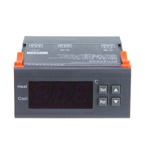 KKmoon - Controlador de temperatura digital con función de alarma, 10A, 220V, Thermocouple -40℃ to 120℃