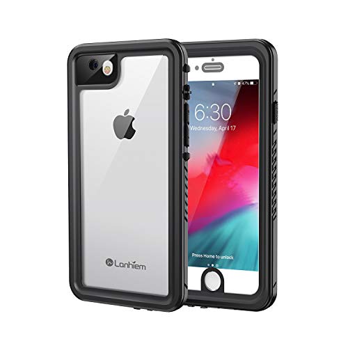 Lanhiem Funda Impermeable iPhone SE 2020 7/8, Carcasa Sumergible Resistente Al Agua IP68 [Protección de 360 Grados], Carcasa para iPhone 7/8 / SE 2020 con Protector de Pantalla Incorporado