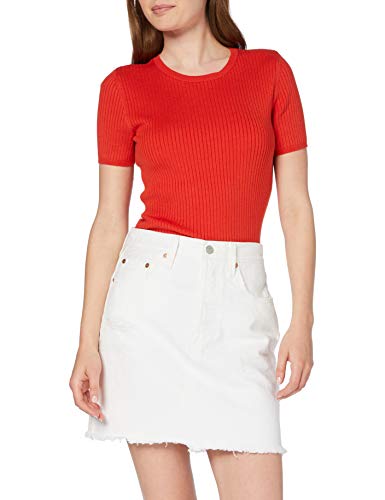 Levi's HR Decon Iconic BF Skirt Falda, Blanco (Pearly White 0010), 32 (Talla del Fabricante: 30) para Mujer