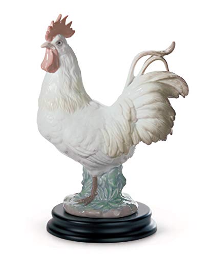 LLADRÓ Figura El Gallo. Figura Gallo de Porcelana.