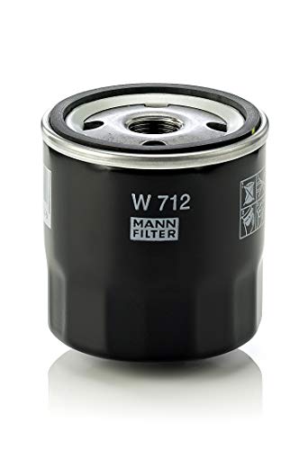 MANN-FILTER W 712 Original Aceite, Filtro hidráulico y de ventilación, para automóviles y vehículos de Utilidad, Amarillo, 36