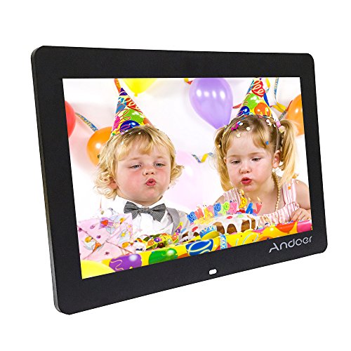 Marcos digitales Andoer 8 Pulgadas 1024 x 600 HD TFT-LCD Marco de Foto Digital Música (Reproductor MP3 y MP4) / Video / E-book,Despertador,Calendario,Con Control Remot,Mejor Regalo para Los Padres