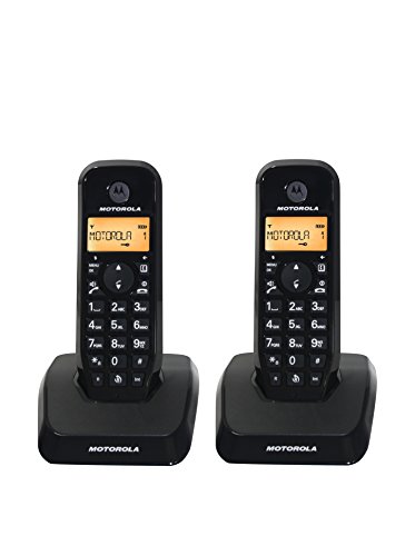 Motorola S1202 Duo - Teléfono Fijo inalámbrico, Color Negro