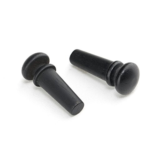 Musiclily Endpin de Ébano para Guitarras Acústicas, Negro (2 piezas)