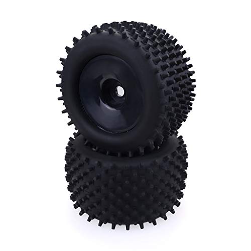 Nrpfell 2 Piezas NeumáTicos para NeumáTicos Bigfoot Tire 17Mm NeumáTico de Rueda Hexagonal para 1/8 Off Road Truck Redcat Hsp Kyosho Hongnor Team Losi