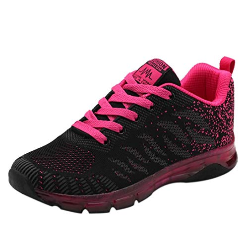 OHQ Zapatos Deportivos Mujer Zapatillas De Correr De Malla Zapatos Individuales Casuales Zapatillas De Gimnasia Zapatillas CojíN Sandalias Romanas CóModo (39, Rosa)