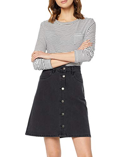 Only Onlfarrah Reg Dnm Skirt Bj14495 Noos Falda, Negro (Black Denim Black Denim), 38 (Talla del Fabricante: 36.0) para Mujer