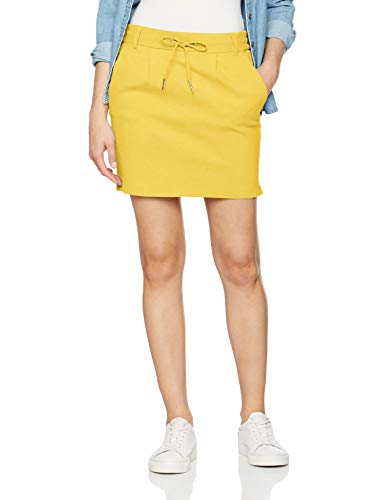 Only Onlpoptrash Easy Skirt Pnt Noos Falda, Amarillo (Solar Power Solar Power), 40 (Talla del Fabricante: Medium) para Mujer