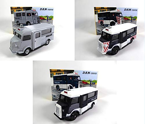 OPO 10 - Conjunto de 3 Citroen HY Police Rescue Cars Dinky Dan Toys (078-106-107)