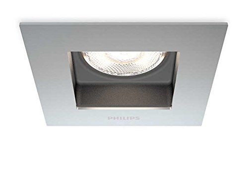 Philips myLiving Porrima - Foco empotrable, iluminación interior, LED, luz blanca cálida, color cromo