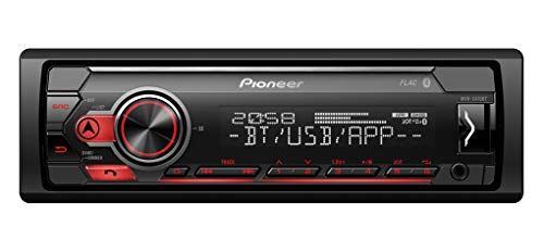 Pioneer MVH-S410BT Autorradio, Negro, Única