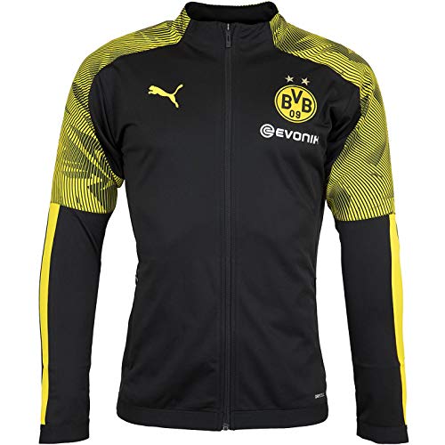 Puma BVB Borussia Dortmund - Chaqueta de chándal, Deutsche Bundesliga, color negro y amarillo, tamaño extra-large