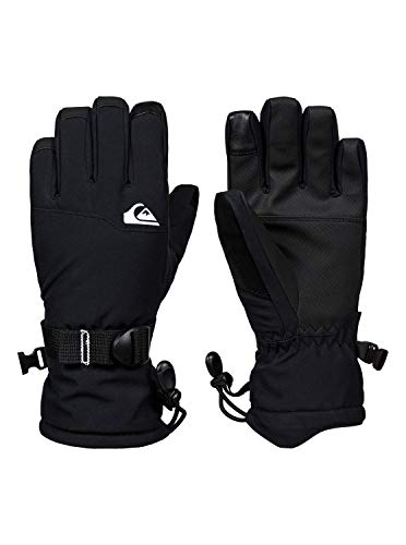 Quiksilver Mission-Guantes para Snowboard/Esquí para Chicos 8-16, Niños, Black, L