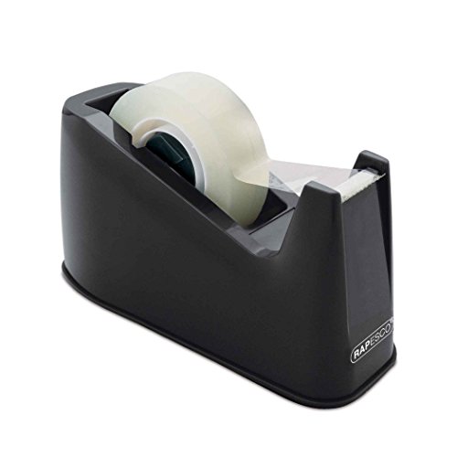 Rapesco Accesorios - Dispensador de cinta adhesiva para rollos de tamaño estandard, negro