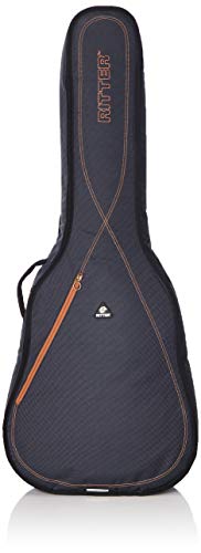 Ritter RGS3-D ACUS - Funda/estuche para guitarra acustica-clasica, logo reflectante, color gris oscuro