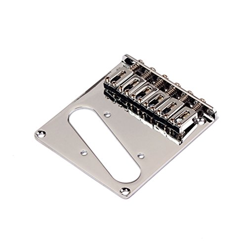 Rosenice - Puente de guitarra eléctrica Gotoh moderno para Fender Telecaster moderna, cromado