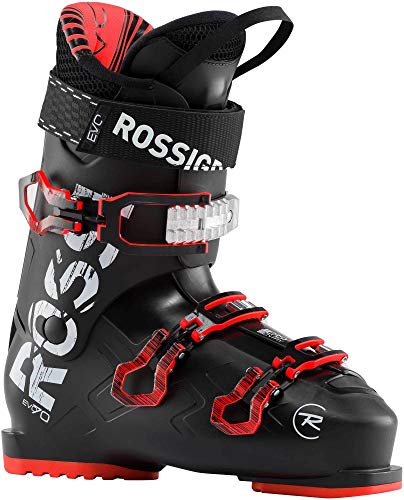 Rossignol Evo 70 - Zapatillas de esquí para hombre, color negro, color rojo, tamaño 31,5