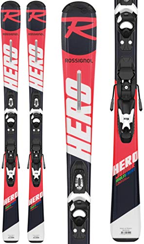 Rossignol Hero JR 100-130 Kid-X 4 B76 BL Esquís, Niños, Rojo/Negro, 120 cm