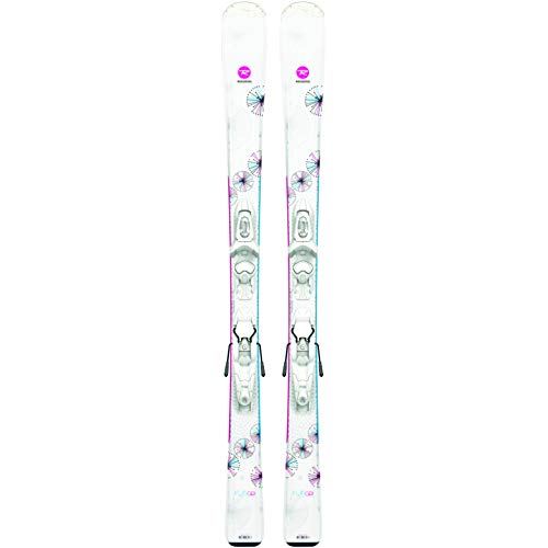 Rossignol – Pack de esquí Fun Girl + fijaciones Kid-x 4 niños, blanco, blanco, 110 cm