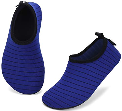 SAGUARO Escarpines Niño Niña para Buceo Snorkel Surf Natación Piscina Vela Mares Rocas Río Zapatos para Agua Bebe Calzado Playa Zapatillas Deportes Acuáticos(033 Azul, 26/27 EU)