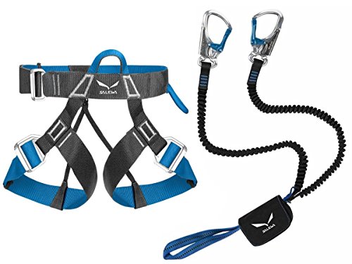 Salewa Set Escalada Vía Ferrata PREMIUM Attac y Ferrata Evo Arnés De Escalada