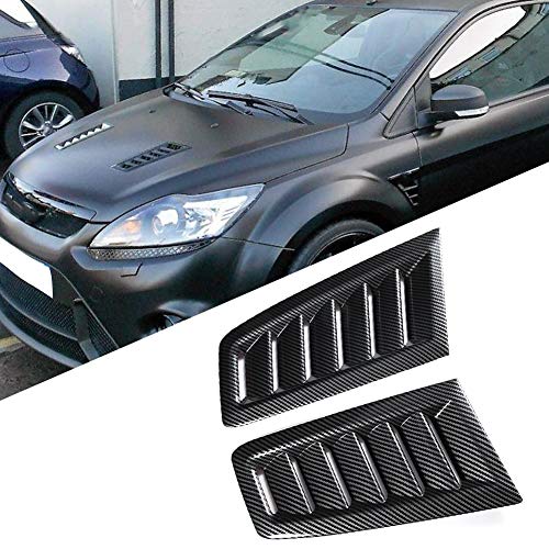 SANON ABS Del Coche Decorativo de Entrada de Flujo de Aire Scoop Capó Turbo Capó Cubierta de Ventilación Capó Accesorio de Ventilación de Aire Modificado Accesorio para Fo-d Fo-us Rs Mk2